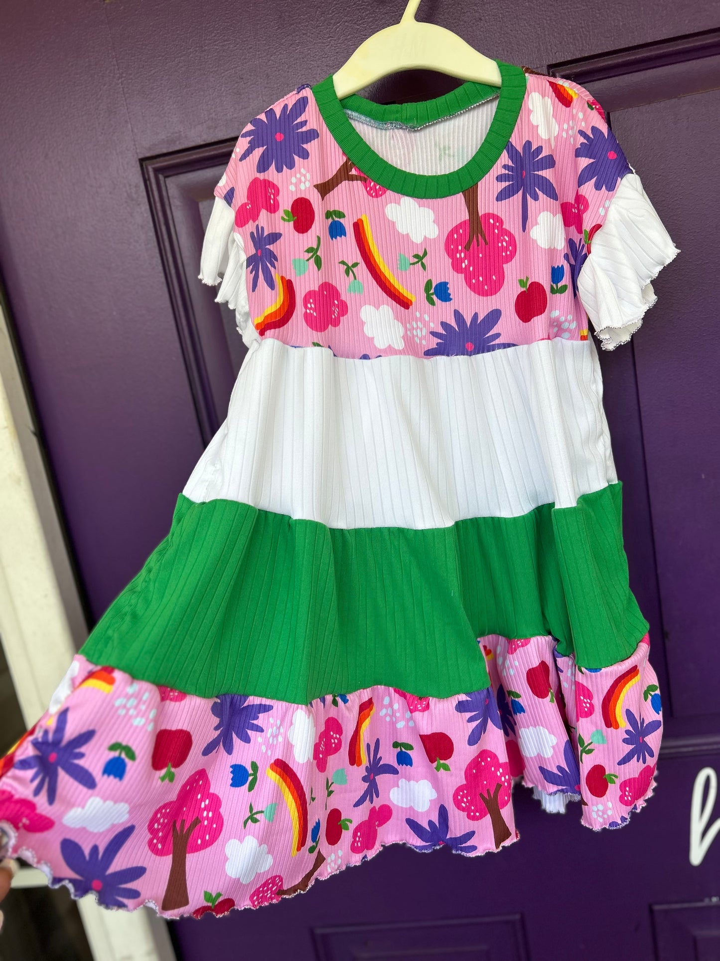 Bright and fun tiered dress