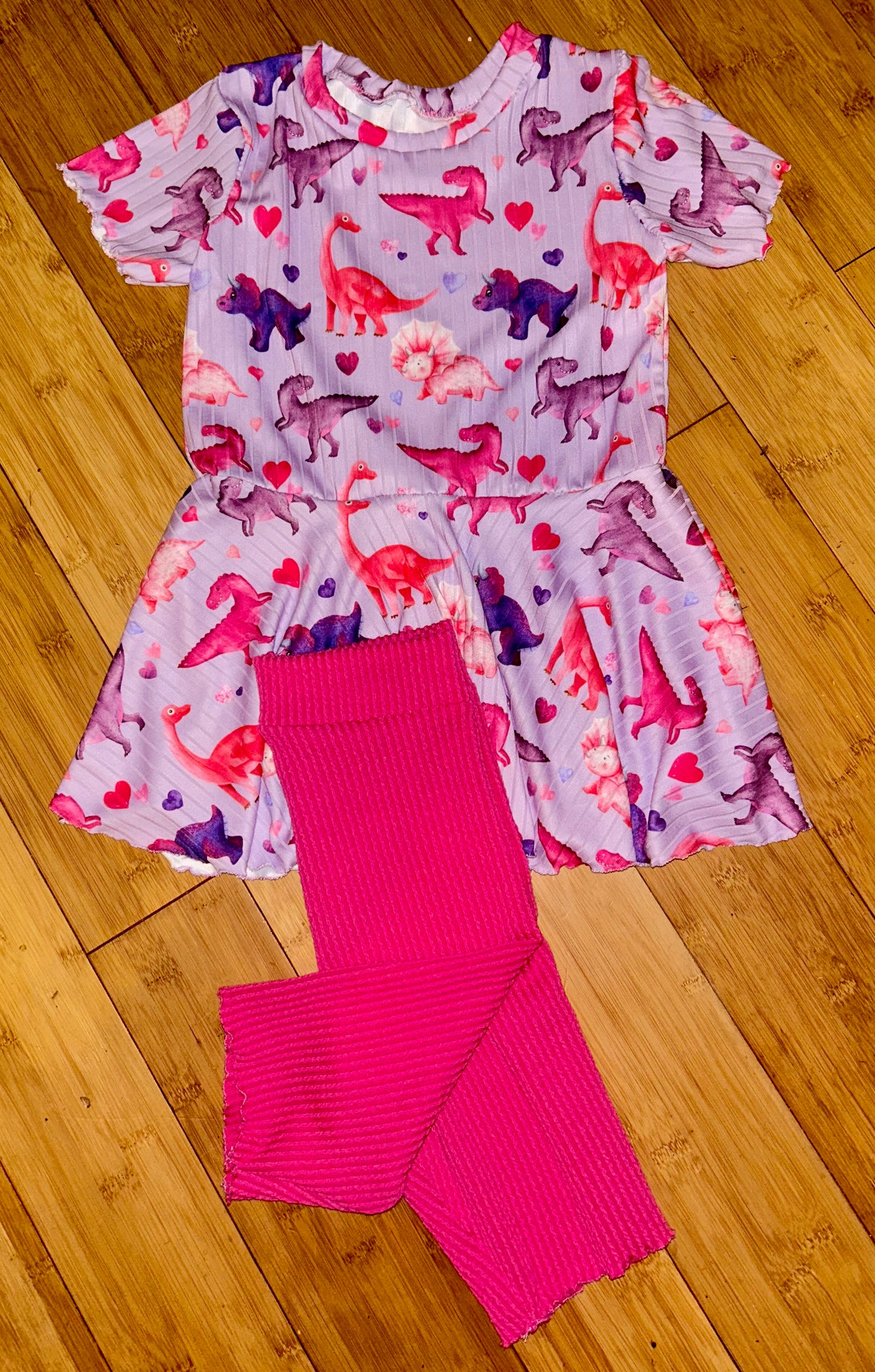 Girly Dino twirl set