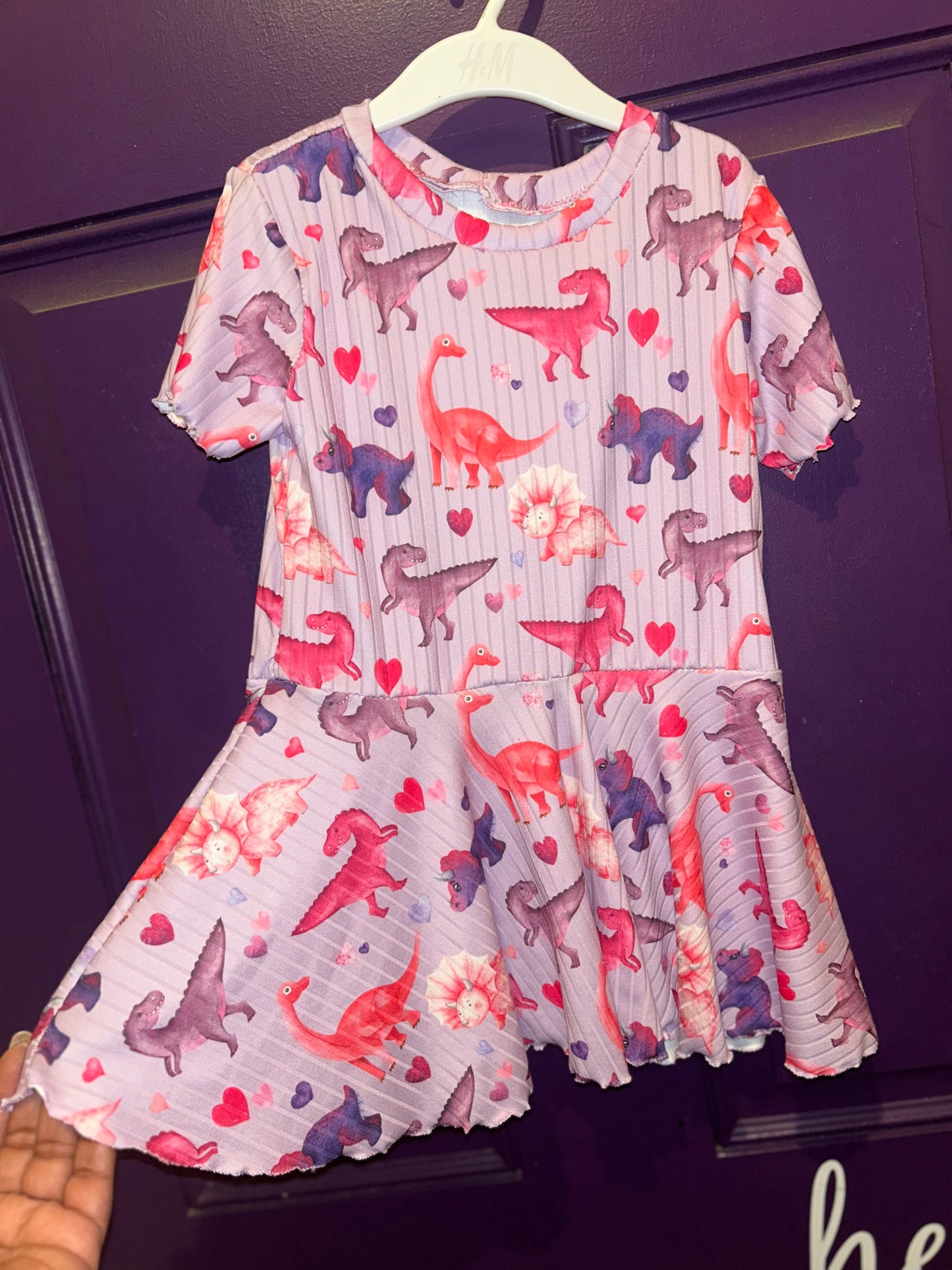 Girly Dino twirl set
