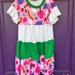 Bright and fun tiered dress