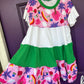 Bright and fun tiered dress