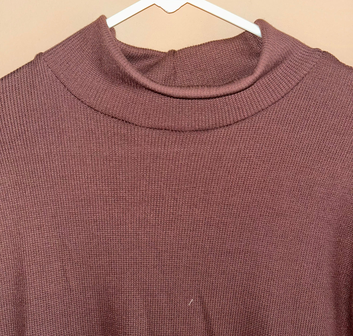 Mock neck sweater dress