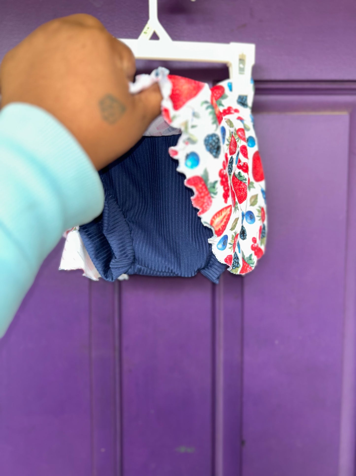 Mixed fruit skirted bummies