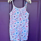 Stencil floral summer romper